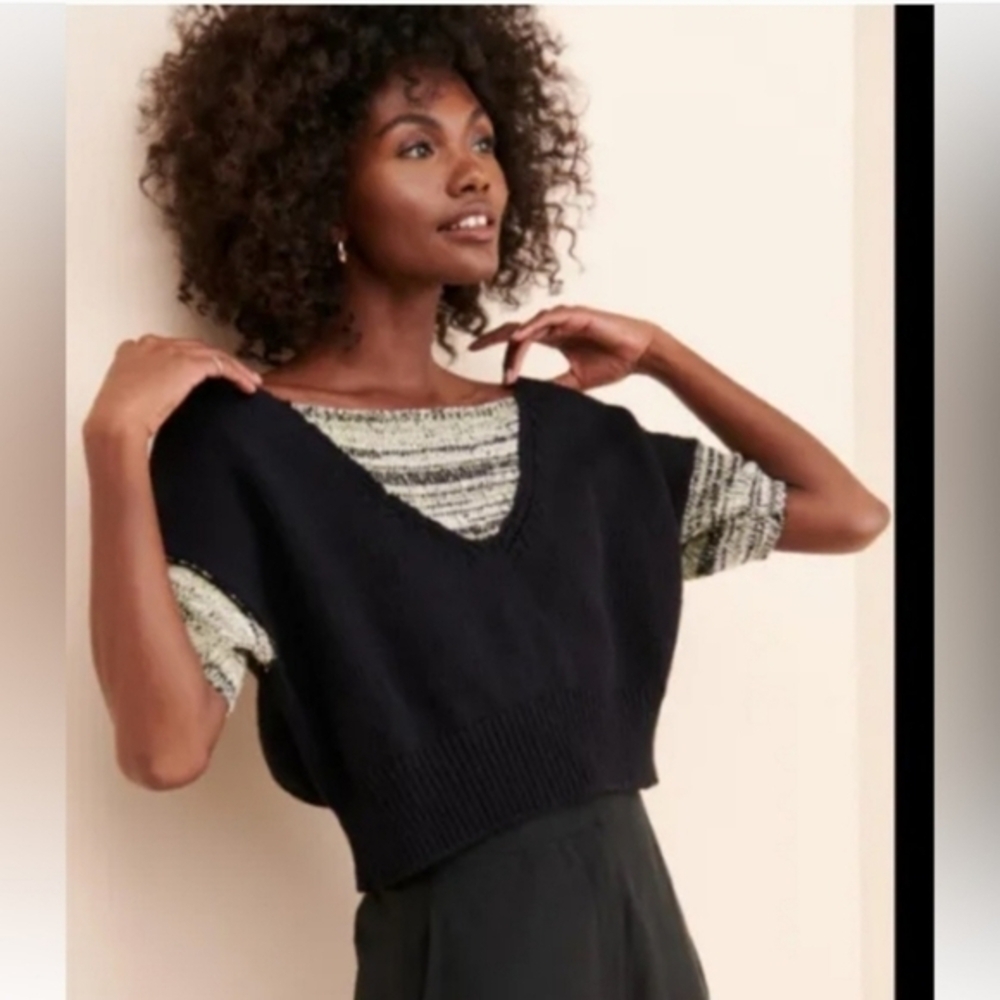 Callahan cropped short sleeved knitwear​‎